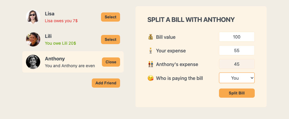 split bill project img